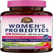 Women’s Probiotics 120 Billion CFUs 1 Daily, 30 Strains, with Prebiotics & Di...