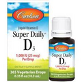 Carlson Super Daily D3 1,000 Iu (25 mcg) 0.35 fl oz Liq