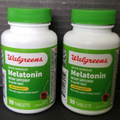 180 Walgreens Quick Dissolve Melatonin 10 mg Tablets, Cherry, 2x 90ct, *SeeDate*