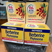2 Enzymedica BERBERINE PHYTOSOME 60 Caps x 2 - Healthy Blood Sugar Metabolism