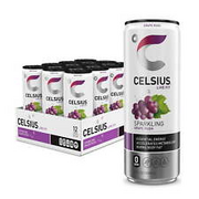 CELSIUS Sparkling Grape Rush, Functional Essential Energy Drink 12 fl oz Can