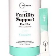 Fertility Support for Her, Unflavored Drink Mix, 28 Packets, 2.42 oz. New