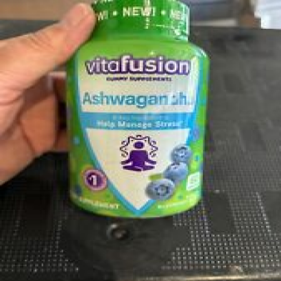 VITAFUSION Ashwagandha - 60 Blueberry Gummies - Exp: 10/25