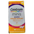Centrum Minis Women Immune Support Multivitamin 160 Tablets Non GMO, EXP 10/2024