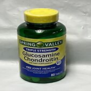Spring Valley Triple Strength Glucosamine Chondroitin Tablets Dietary Supplement