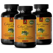colon detox - COLON CLEANSE COMPLEX - body detox - 3 Bottles 270 Capsules