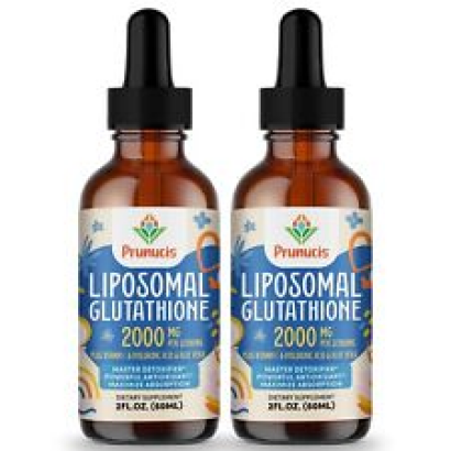 2000MG Liposomal Glutathione Liquid 98% Absorption (4.05 Fl Oz x 2)
