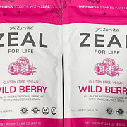 Zurvita Zeal for Life Energy & Focus -Wild Berry Flavor -420g EXP:05/25(2-Pack)