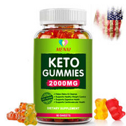 Keto BHB Diet Gummies - Fat Burner ACV Weight Loss Appetite Suppressant 2000mg