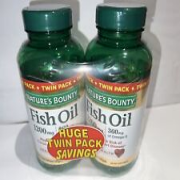 Nature’s Bounty Fish Oil Omega-3 1200mg Softgel - 180 Count (2 Pack) Exp.12/24