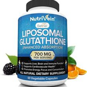 Nutrivein Liposomal Glutathione Setria® 700mg - 60 Capsules - Pure Reduced...