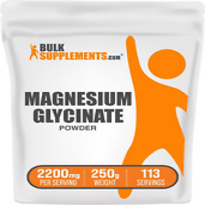 Bulksupplements.Com Magnesium Glycinate Powder - Magnesium Bisglycinate, Magnesi