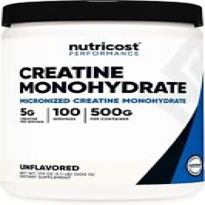 Nutricost Pure Creatine Monohydrate 500 Gram Powder