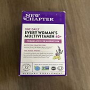 New Chapter One Daily Every Woman's 40+ Multi 72 Tabs Exp 10/24