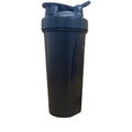 Shaker Bottle 24 oz. Protein Shaker Flip Lid with Loop Top & Mixing Ball