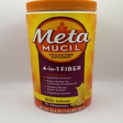 Metamucil Fiber Supplement 4-in-1 Fiber Real Sugar 72tbps Orange 30 4 Oz 10/2026
