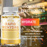 Electrolytes Rehydr8 - with Sodium, Potassium, Magnesium - Relieve Leg Cramps