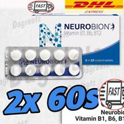 2 X Neurobion 60's Vitamin B1,B6,B12 Improves Nerve Health&Function Express Ship