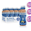 Quest Nutrition Iced Coffee, Vanilla Latte, 1g of Sugar, 10g of Protein, 90 calo