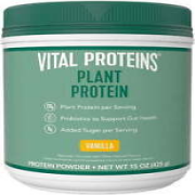 Vital Proteins Plant Protein Powder, Vanilla, 20g Protein, 15 oz