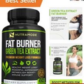 Premium Green Tea Extract Fat Burner Pills for Rapid Weight Loss - 60 Count