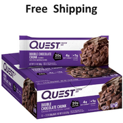 Quest Protein Bar - Double Chocolate Chunk (12 Bars) Free Shipping