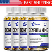 Benfotiamine 1-4×120 Veg Capsules Fat Soluble Thiamine Vitamin B1 GLUTEN-FREE US