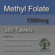Methyl Folate 1000mcg Tablets L-5-MTHF x 360 Tablets