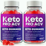 (2 Pack) Keto Pro Advanced ACV Weight Loss Gummies to Burn Fat & Increase Energy