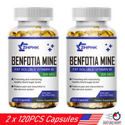 300mg Benfotiamine 240 Capsules Fat Soluble Thiamine Vitamin B1 Supplement