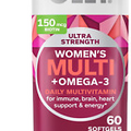 OLLY Ultra Women'S Multi Softgels, Overall Health and Immune Support, Omega-3S,