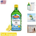 Award-Winning Lemon-flavored Cod Liver Oil - 1100mg Omega-3s Liquid Supplement