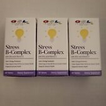 GSL Stress B Complex With Zinc & Vitamin C Lot of 3  (60 Tablets) Each  New