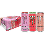 Monster Energy Ultra Variety Pack, Strawberry Dreams, Watermelon, Peachy Keen
