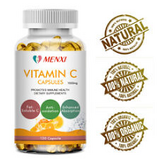 Vitamin C Capsules 1000mg For Immune System Support for Men and Women 10-120Caps