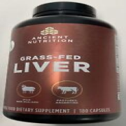 Ancient Nutrition Grass-Fed Liver 180ct Healthy Blood & Liver Exp2025 #6309