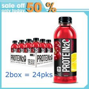 24 pack Protein2o 15g Whey Protein Infused Water Plus Energy, Cherry Lemonade, 1