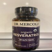 Dr. Mercola Organic Resveratrol 100mg 30 Caps Exp 06/2025