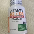 Bronson Vitamin K2 (MK7) D3 Extra Strength Bone Health Non-GMO Exp 08/25
