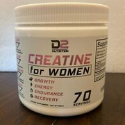 D2 Nutrition Creatine for Women 70 Servings Growth, Recovery, Endurance, Energy