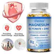 Magnesium Glycinate | 500 mg | Bone and Muscle Support Capsules |Easy to Swallow