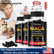 Organic Maca Root Capsules | 120 Pills | Peruvian Maca Extract for Men & Women