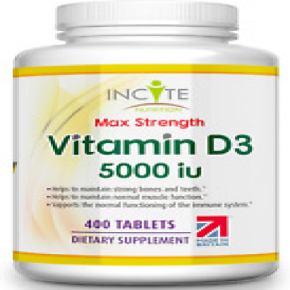 Vitamin D3 5000Iu VIT D3- 400 Easy Swallow Micro Tablets, High Strength, UK Made