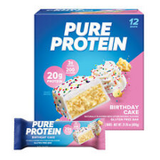Pure Protein Birthday Cake Protein Bars, 1.76 oz, 12 Count