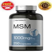 MSM Supplement Capsules | 1000mg | 250 Count | Non-GMO | Horbaach