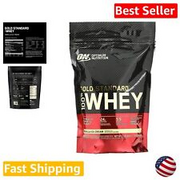 Muscle-Building Whey Protein Powder - Vanilla Ice Cream Flavor, 1lb Packaging
