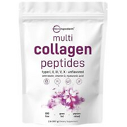 Multi Collagen Peptides Powder-Hydrolyzed Protein Peptides (Type I,II,III,V,X)