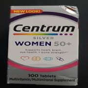 Centrum Silver Women 50 Plus Multivitamin Supplement Tablets, 100 Count BB 10/24