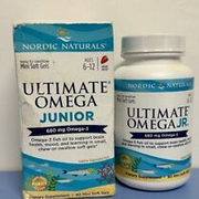 Nordic Naturals Ultimate Omega Junior Strawberry Soft Gel for Kids 90 Ct 12/24