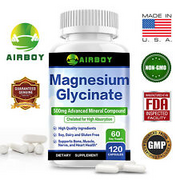 Magnesium Glycinate 500mg-High Absorption,Improved Sleep,Stress & Anxiety Relief